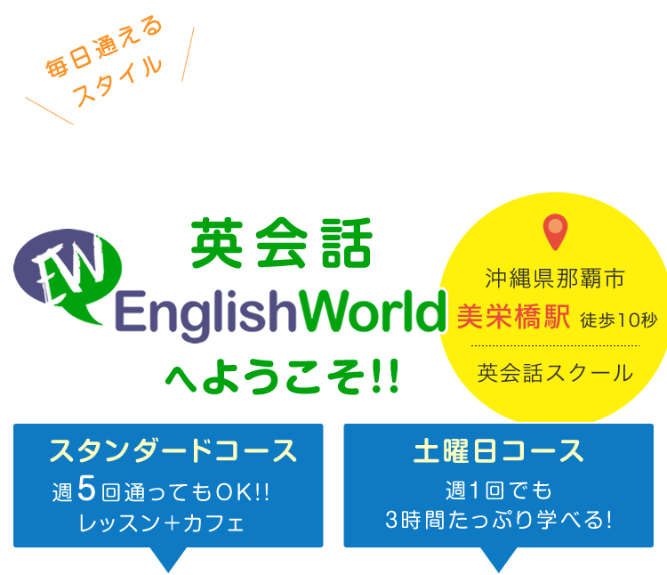 英会話English Worldへようこそ！！